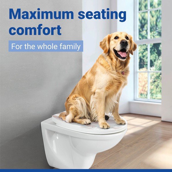 Sedile WC con chiusura Easy-Close (automatica) 36,5 x 45 cm Pula – Wenko-image-1
