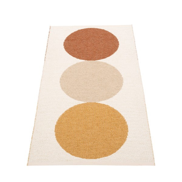 Tappeto da interno/esterno giallo ocra/color crema 70x140 cm Otto Harvest – Pappelina