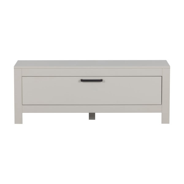 Tavolo TV grigio chiaro in legno di pino 120x45 cm Bonk - Basiclabel