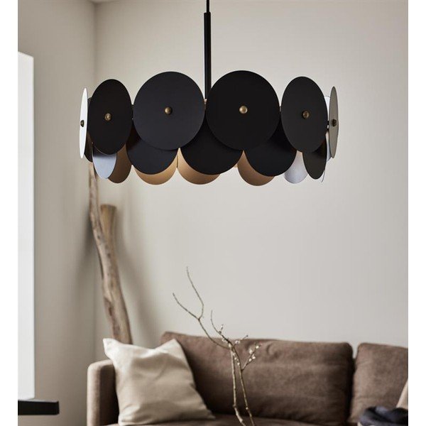 Plafoniera a sospensione nera , ø 53 cm Vegas - Markslöjd-image-1