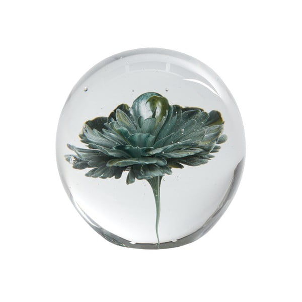 Fermacarte in vetro (altezza 8 cm) Flower - Light & Living