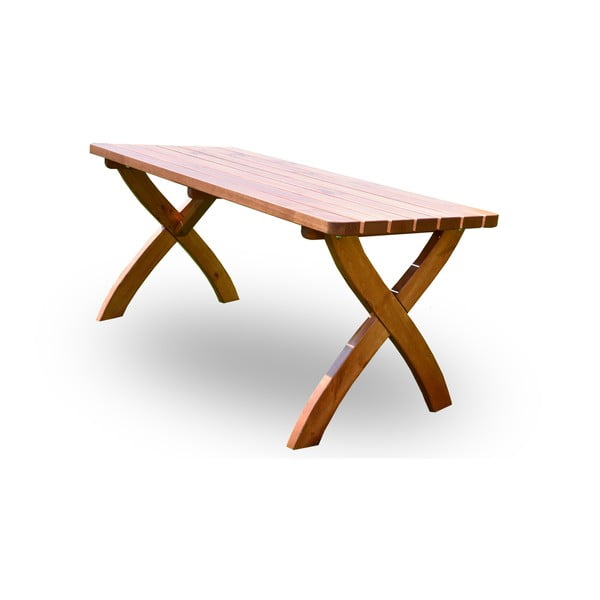 Tavolo da pranzo da giardino in legno di pino 160x70 cm Strong - Rojaplast