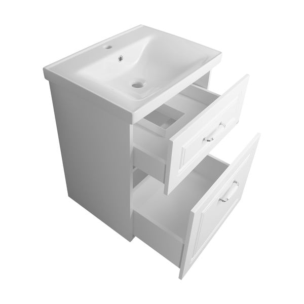 Mobile senza lavabo bianco da appendere 57x72,5 cm Favolo – Sapho-image-2