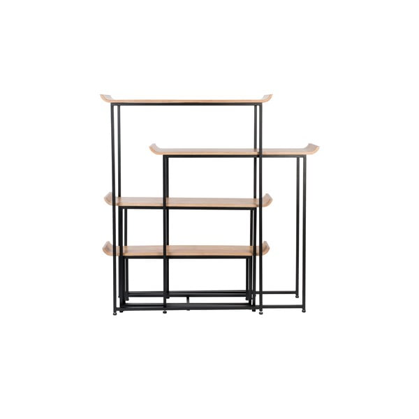 Mensola in bambù di colore nero-naturale 114x148 cm Flodka - Zuiver-image-4