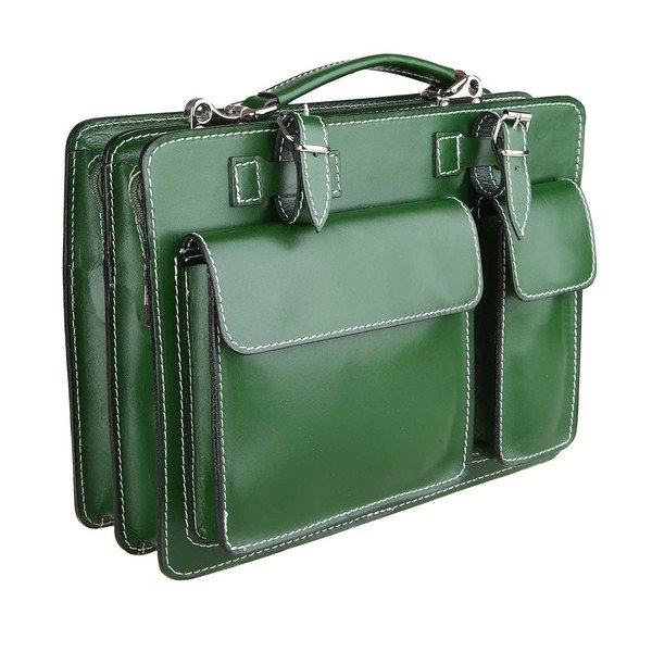 Borsa Gaia in pelle verde - Chicca Borse-image-2