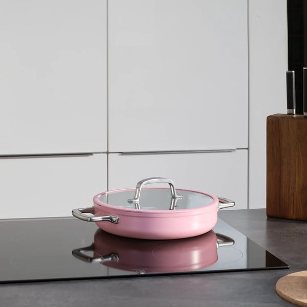 Padella con coperchio/con superficie in ceramica ø 28 cm tegame Meda 3.0 – FABINI-image-1