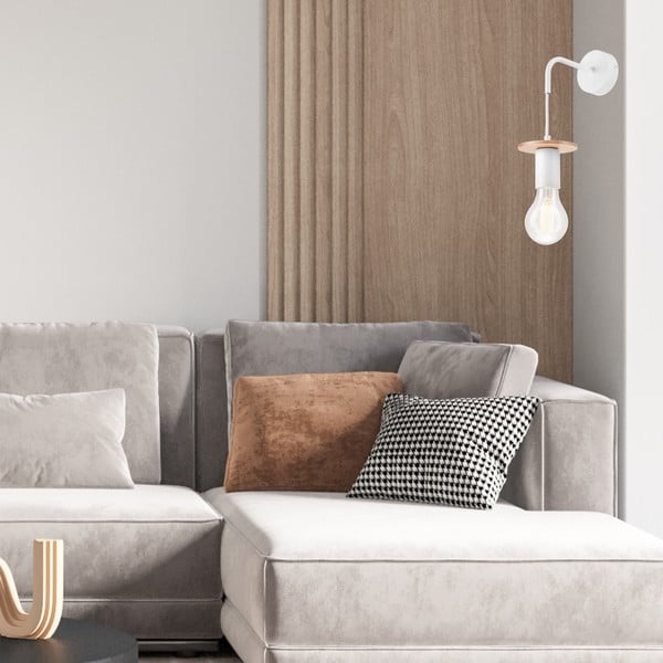 Lampada da parete bianca Angelina – LAMKUR-image-2