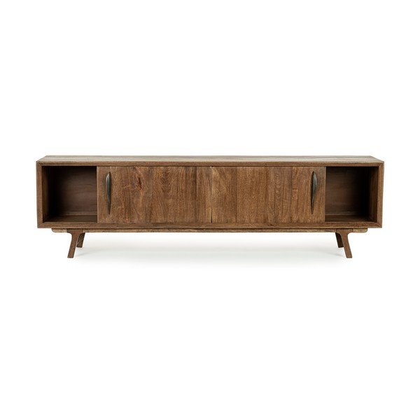 Mobile TV di colore naturale in mango massiccio 200x60x43 cm Sherman – Bizzotto-image-2