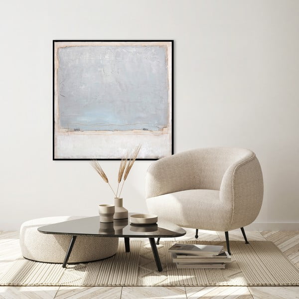 Quadro dipinto a mano 100x100 cm Blue Inside - Malerifabrikken-image-1