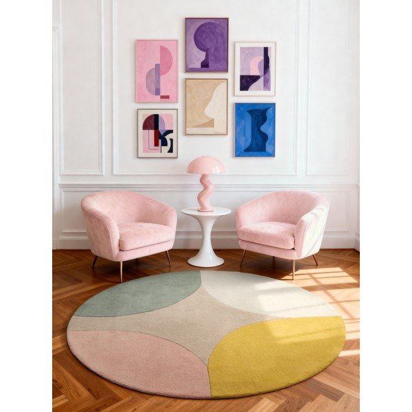 Tappeto rotondo in lana tessuto a mano ø 200 cm Westminster Cecil – Ted Baker-image-1