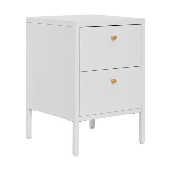 Comodino in metallo bianco Dalby - House Nordic-image-2
