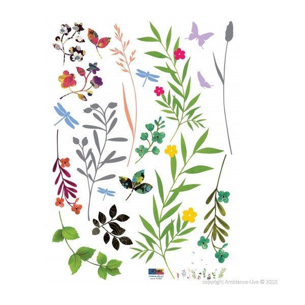 Sticker Erba e farfalle - Ambiance-image-1