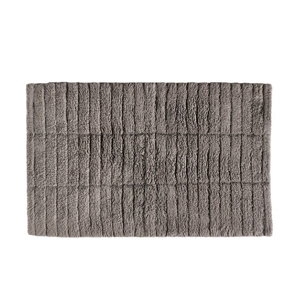 Tappetino da bagno grigio-marrone 80x50 cm Tiles - Zone