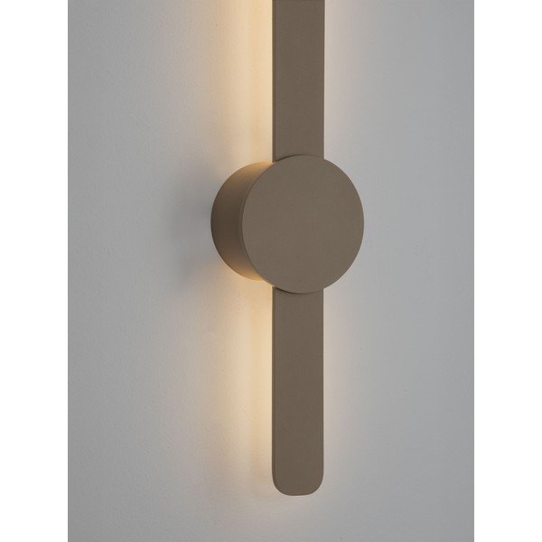 Lampada da parete LED greige in alluminio Norei – Nova Luce-image-1