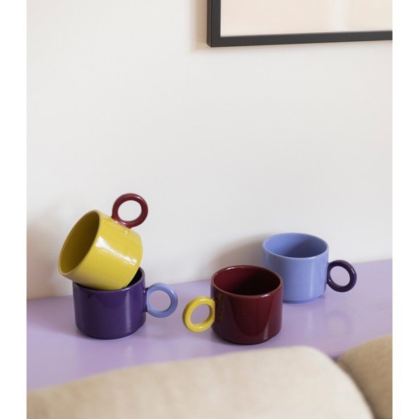 Tazza color senape in gres 280 ml Lou – ONA-image-1