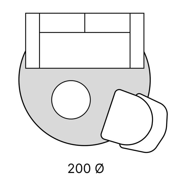 Tappeto rotondo crema ø 200 cm Life - Ayyildiz Carpets-image-3