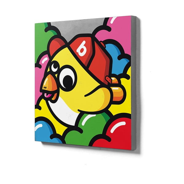 Pittura murale in cemento Jaune, 60 x 60 cm Oiseau Volant - Lyon Béton-image-1