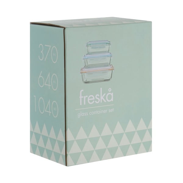 Vasetti per alimenti in vetro-silicone 3 pz Freska - Premier Housewares-image-1