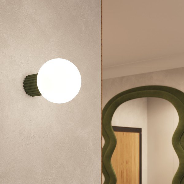 Lampada da parete verde ø 12 cm Orbital – Sollux-image-1