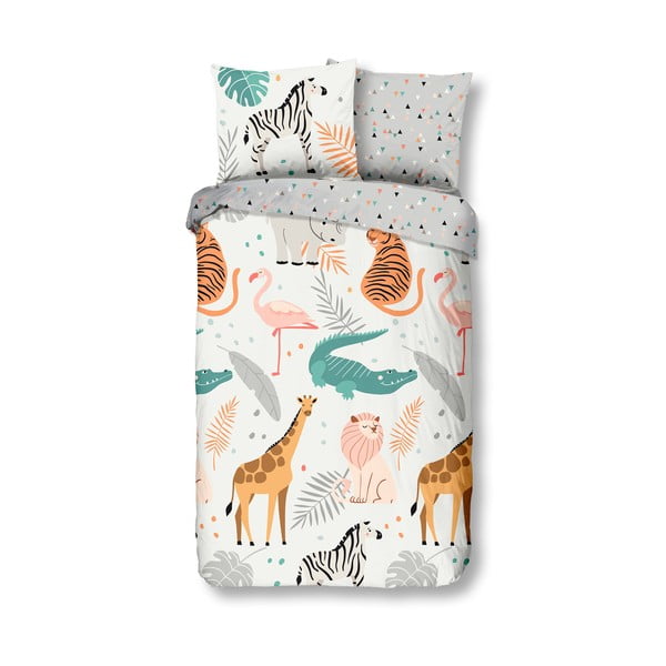 Biancheria da letto in cotone per bambini Zoo, 140 x 220 cm - Good Morning