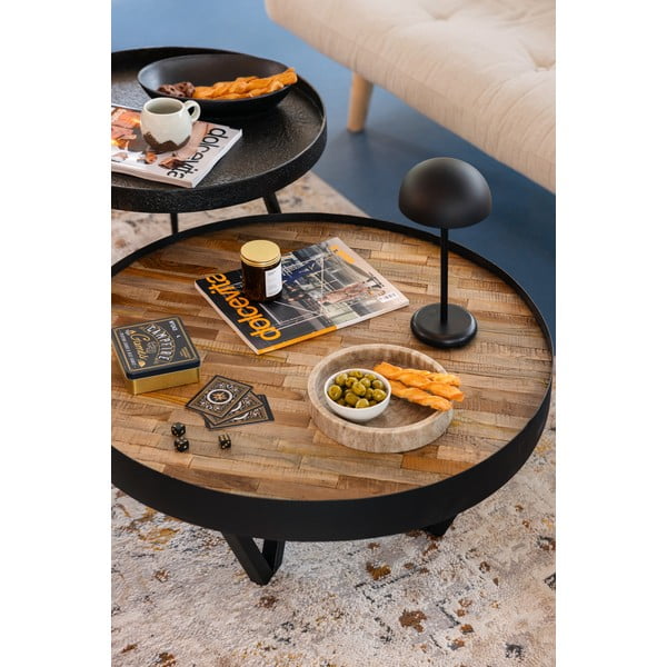 Tavolino con piano in legno di mango Dax - WOOOD-image-1