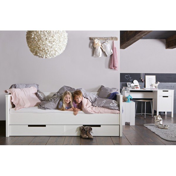 Letto/divano bianco 90 x 200 cm Jade - WOOOD-image-1