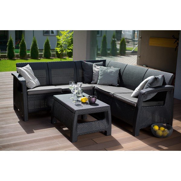 Set da giardino grigio Relax Bahamas - Keter-image-1