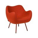 Poltrona rossa con rivestimento in lana RM58 – noo.ma