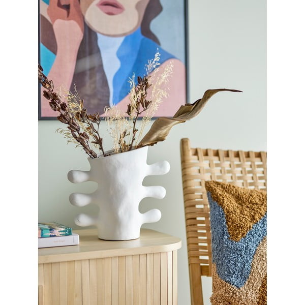 Vaso in gres bianco Pernilla - Bloomingville-image-1