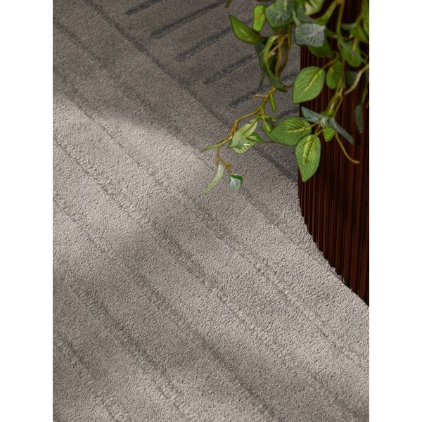 Tappeto rotondo grigio chiaro in lana tessuto a mano ø 200 cm Arcura – Vikosa-image-3