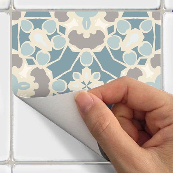 Set di 24 adesivi murali decorativi Underwater Garden, 15 x 15 cm - Ambiance-image-3