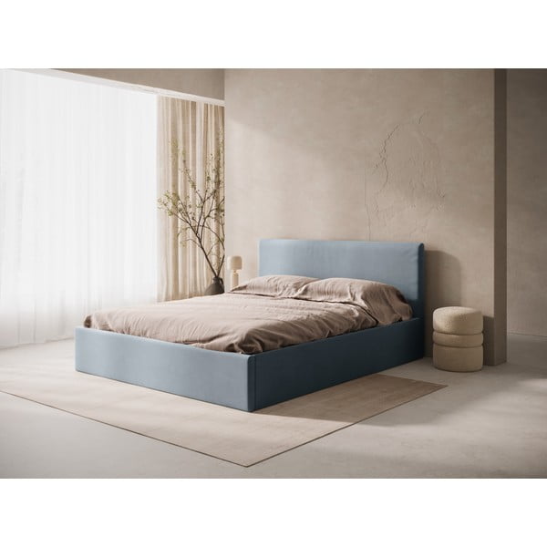 Testiera azzurra in imbottito 170,5x100 cm Remo – Micadoni -image-1