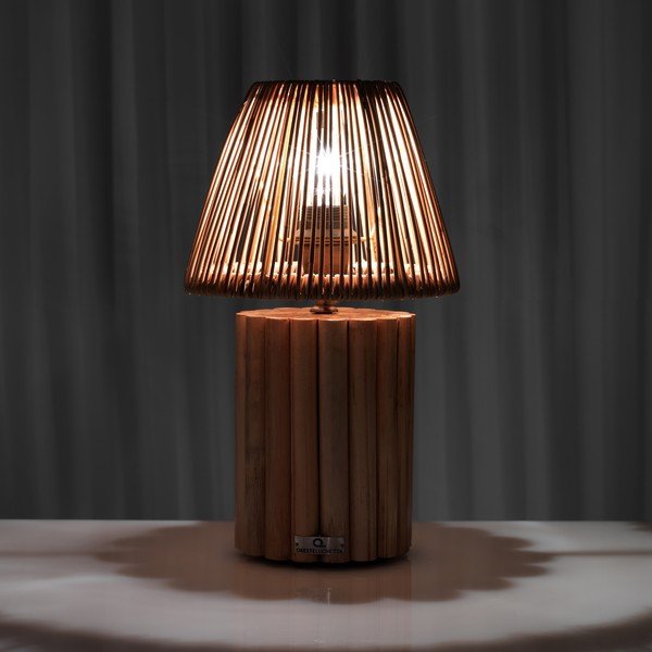 Lampada da tavolo in colore naturale 40 cm Perlis - Tomasucci-image-2