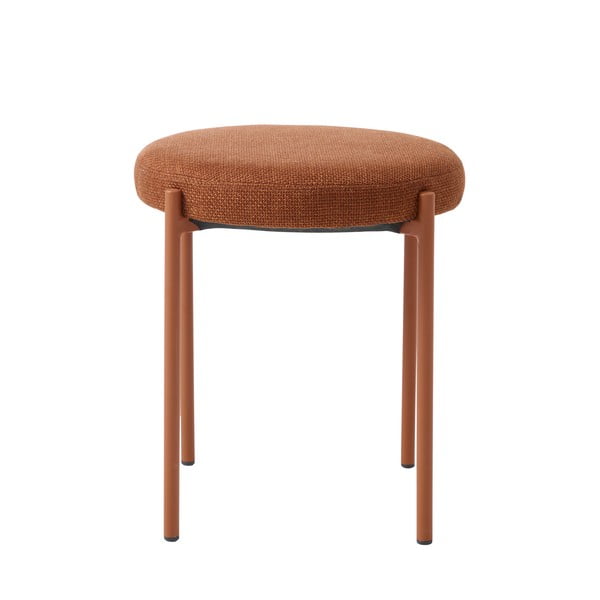 Sgabello color terracotta in metallo impilabile Pelican – Unique Furniture-image-3