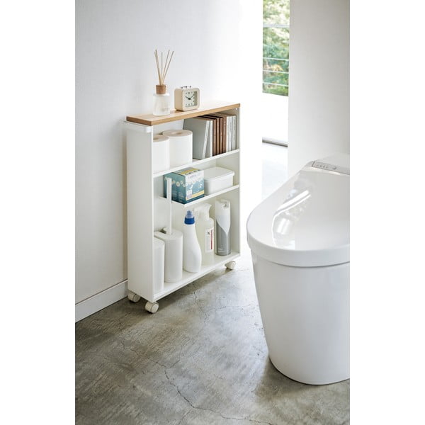 Mobile da bagno bianco in metallo 47,5x81 cm Tower - YAMAZAKI-image-1