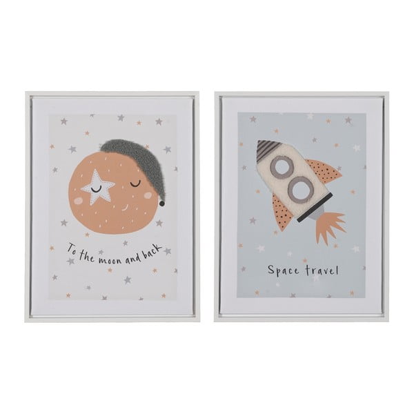 Set di quadri da bambini 2 pz 30x40 cm Space – Ixia