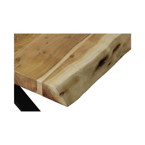 Tavolo da pranzo in legno di acacia non trattato , 175 x 90 cm - HSM collection-image-2