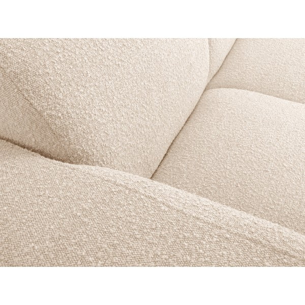 Divano angolare beige in tessuto bouclé (angolo sinistro) Molino - Micadoni Home-image-1