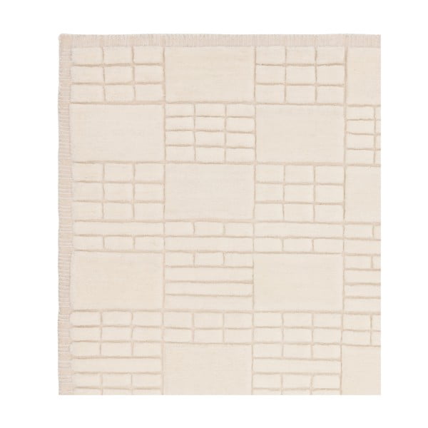 Tappeto in lana tessuta a mano color crema 120x170 cm Empire - Asiatic Carpets-image-3