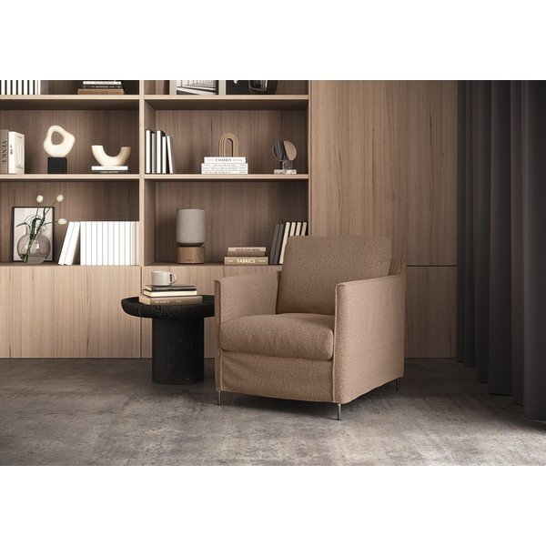 Poltrona marrone Petito - Furninova-image-1