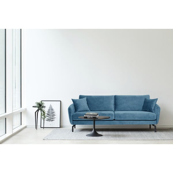 Divano in velluto blu 230 cm Magic - Scandic-image-1