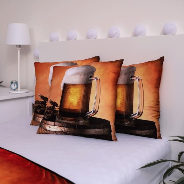 Cuscino decorativo 40x40 cm Beer – Jerry Fabrics-image-1