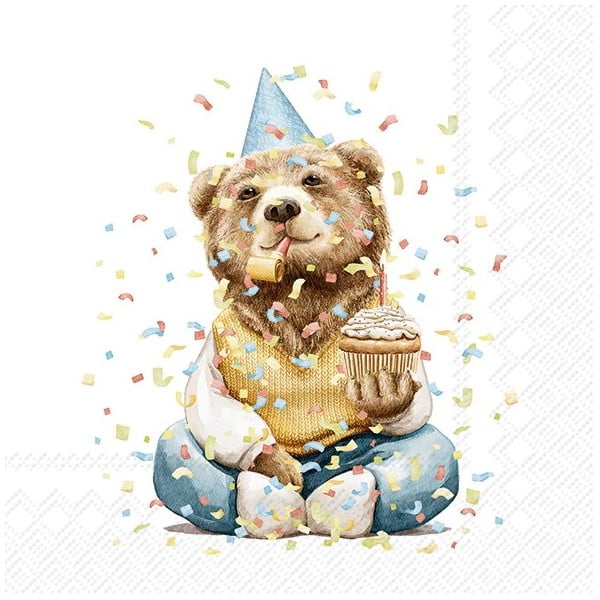 Tovaglioli di carta in set da 20 pezzi Happy Teddy - IHR