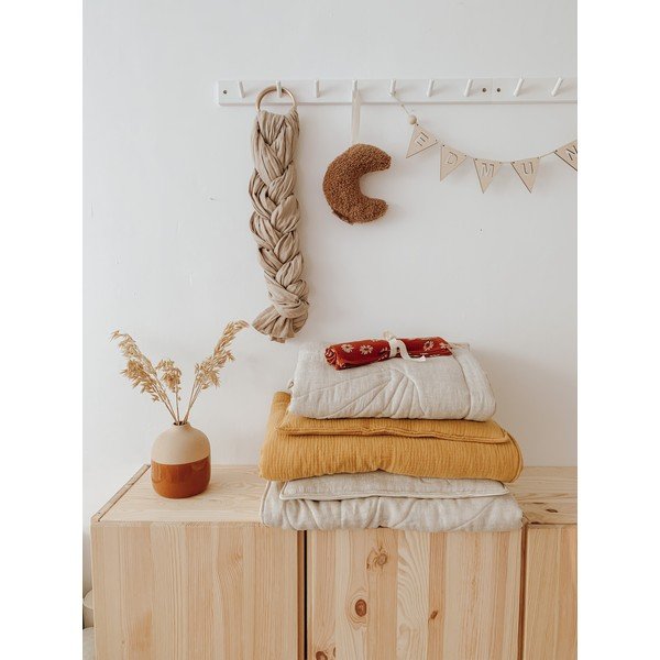 Set per culla in lino beige Sand - Moi Mili-image-3