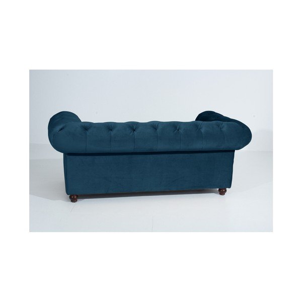 Divano blu Orleans Velvet, 196 cm - Max Winzer-image-3