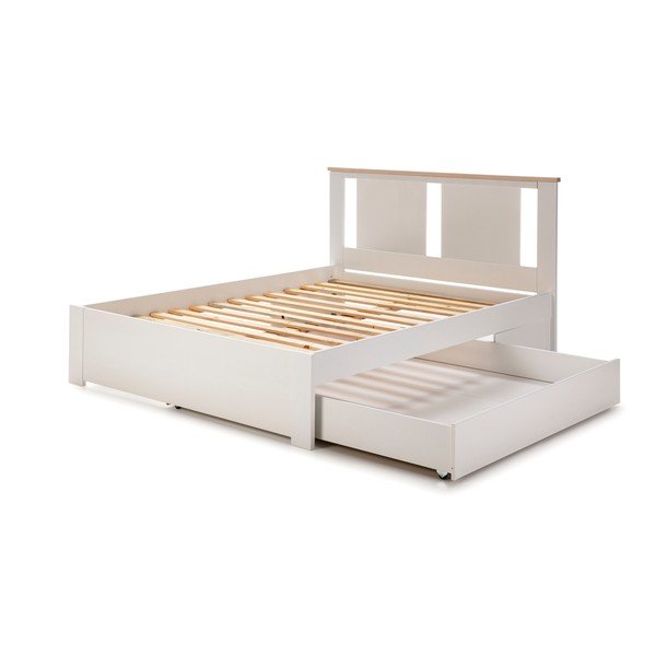Cassetto bianco sotto il letto 137 x 147 cm Enara - Marckeric-image-4