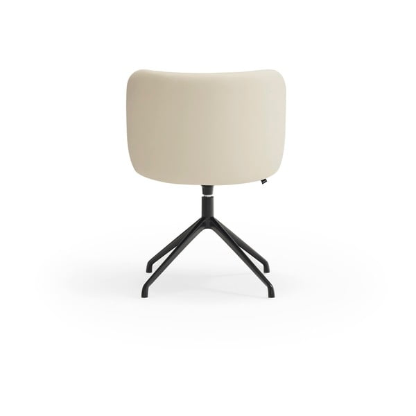 Sedia da pranzo beige in imbottito Mogi – Teulat-image-2