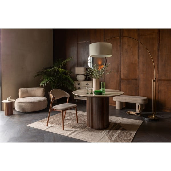 Tappeto marrone/beige in lana 160x230 cm Briton – Dutchbone-image-1