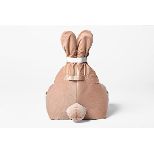 Pouf a sacco per bambini rosa chiaro Funny Bunny – The Brooklyn Kids-image-4