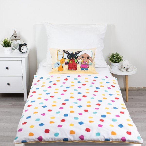 Set copripiumino e federa da bambini in cotone per culla 100x135 cm Králíček Bing Playroom – Jerry Fabrics-image-2